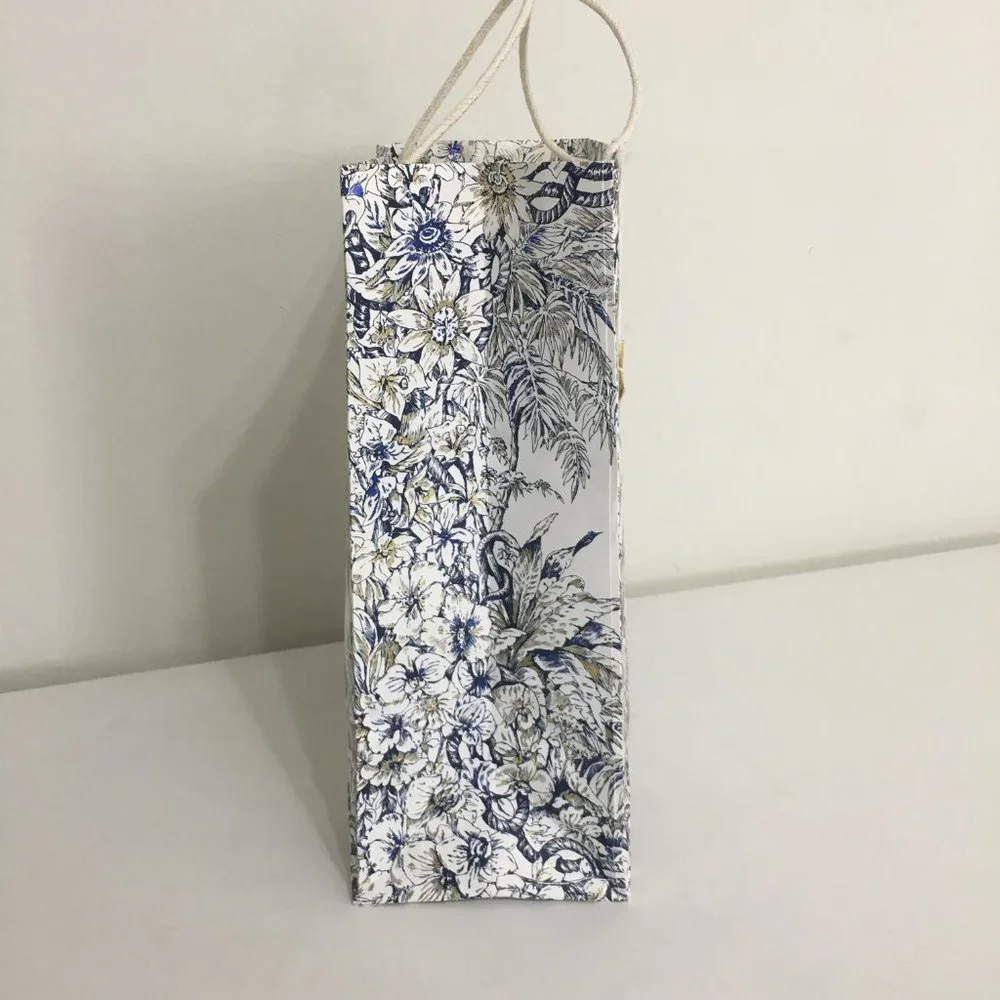 Dior 2022 Holiday Nautical Toile Gift Bag 17x14x6.5